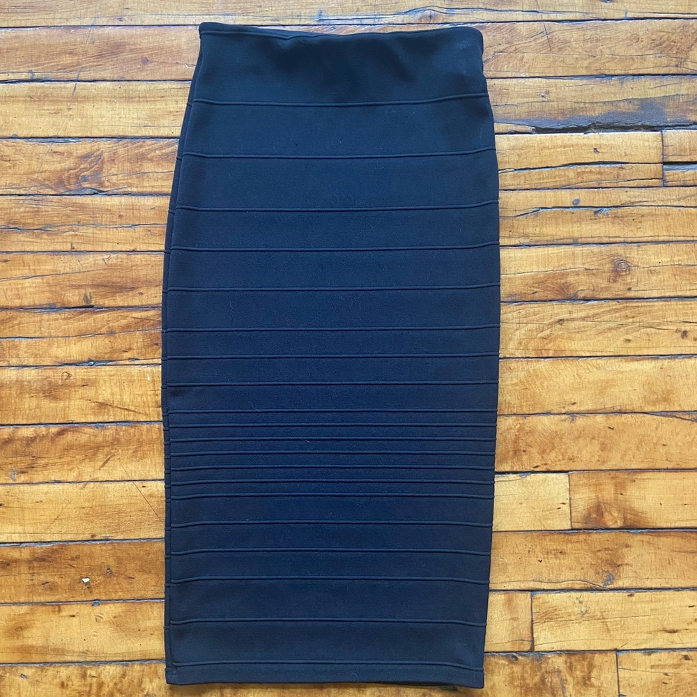 Sexy HOT GAL Black Textured Skirt